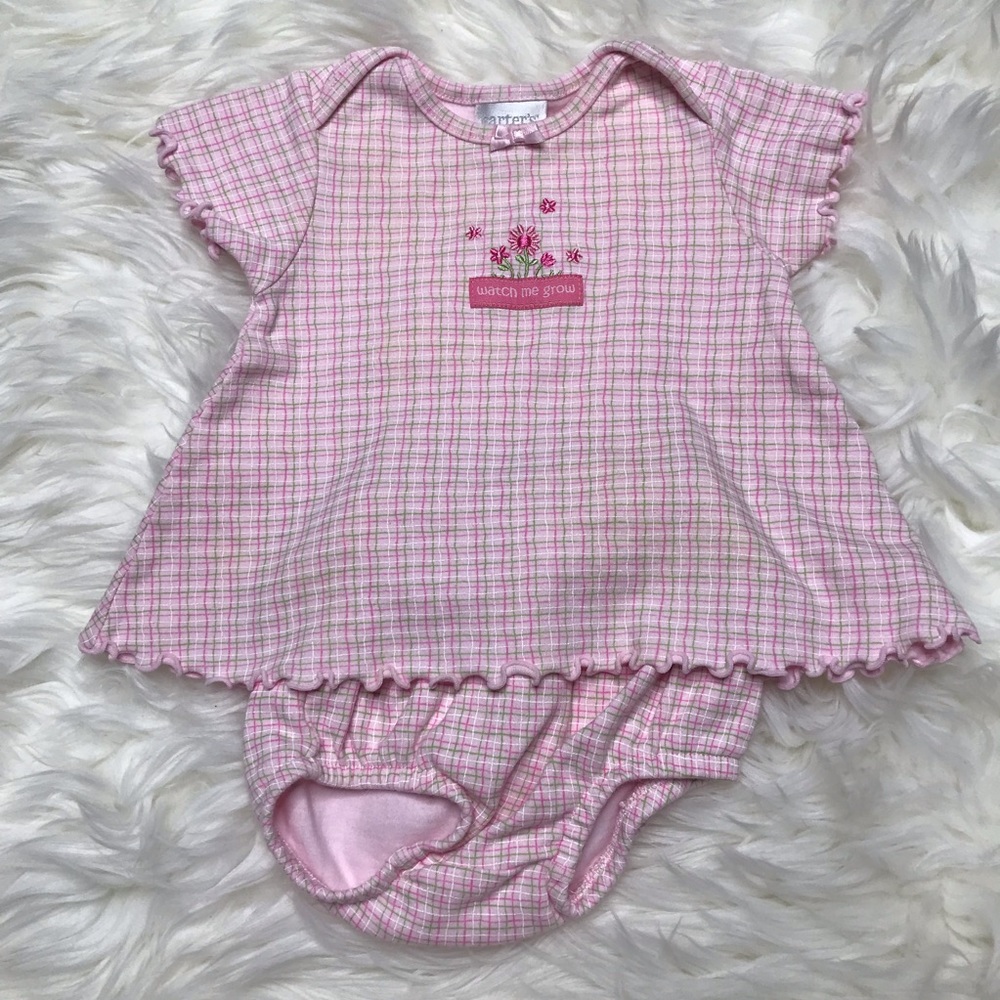 5/$25! Carter’s 2 piece “watch me grow” pink set size 0-3 months